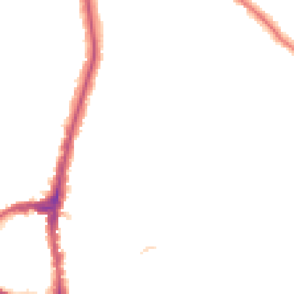 Night-time road noise heatmap for NW3 7UH
