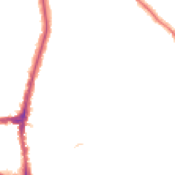 Night-time road noise heatmap for NW3 7UP