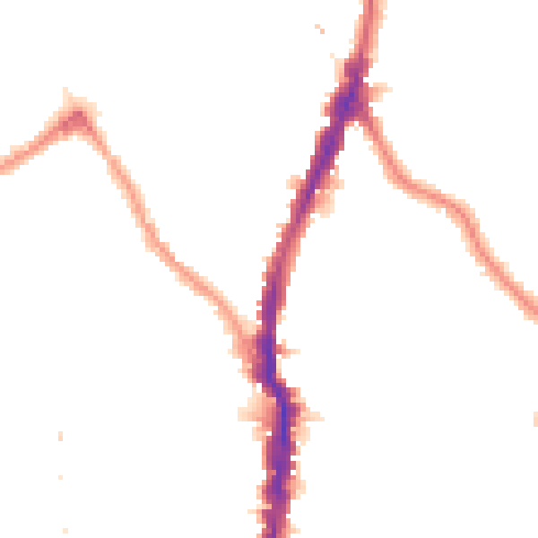 Night-time road noise heatmap for NW5 1AD
