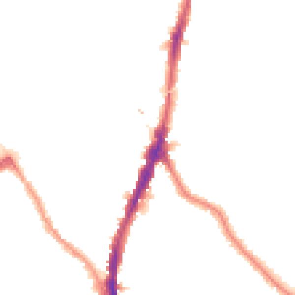 Night-time road noise heatmap for NW5 1AL