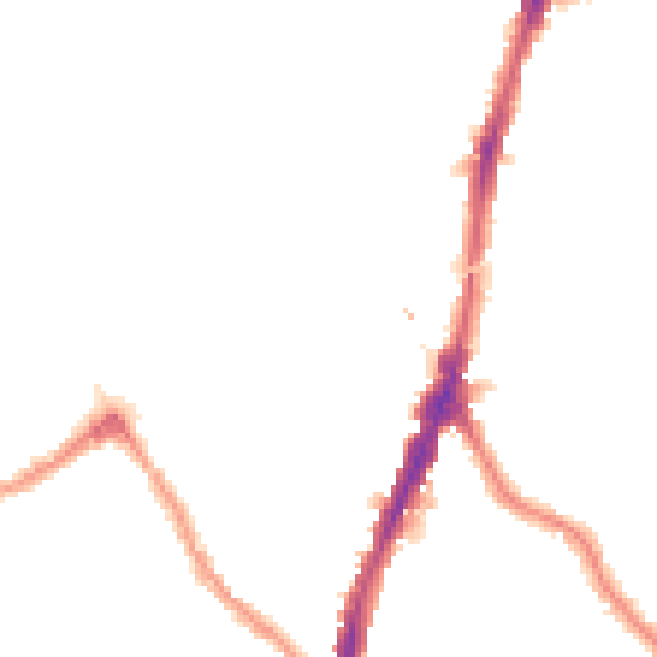 Night-time road noise heatmap for NW5 1AN