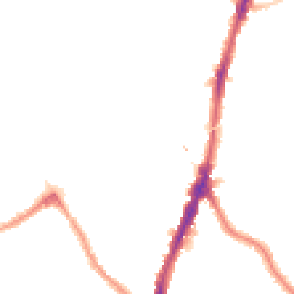 Night-time road noise heatmap for NW5 1AP