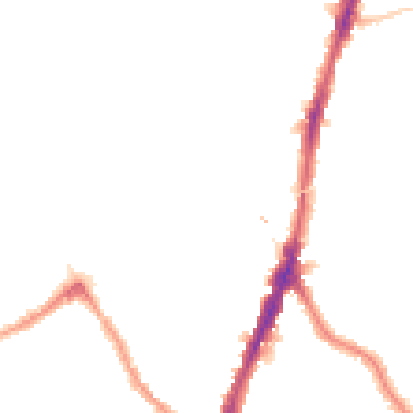 Night-time road noise heatmap for NW5 1AR
