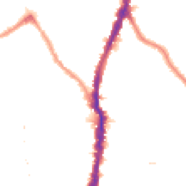Night-time road noise heatmap for NW5 1AS