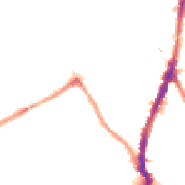 Night-time road noise heatmap for NW5 1BL