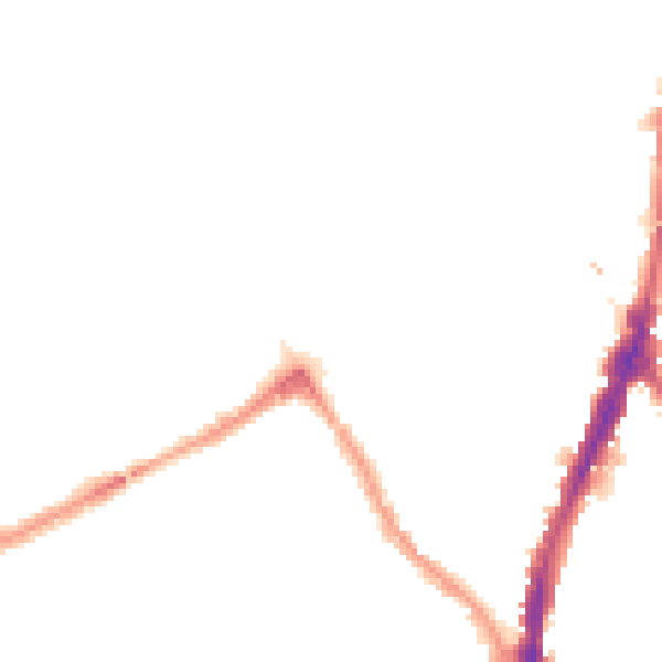 Night-time road noise heatmap for NW5 1BT