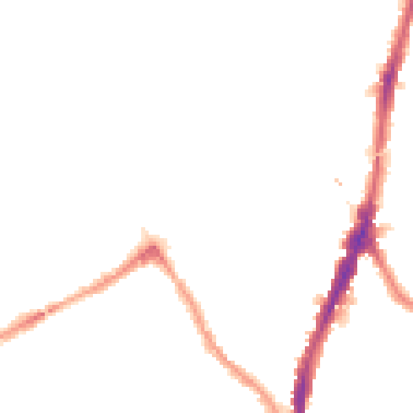 Night-time road noise heatmap for NW5 1BY