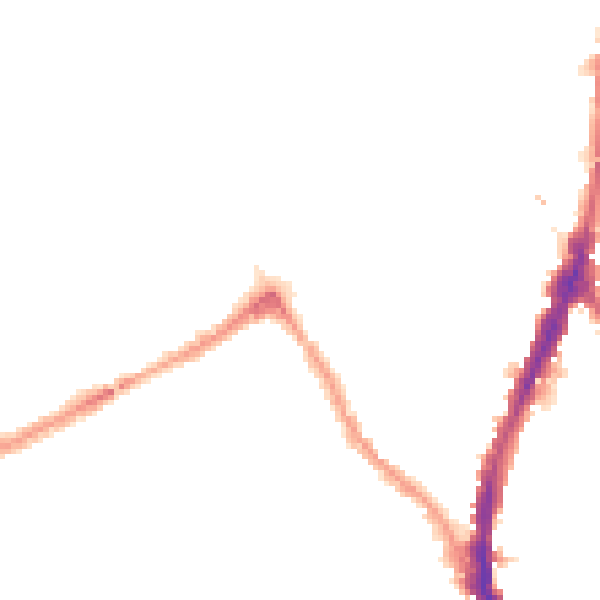 Night-time road noise heatmap for NW5 1BZ
