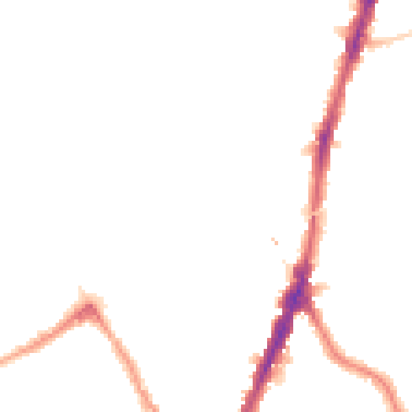 Night-time road noise heatmap for NW5 1DA
