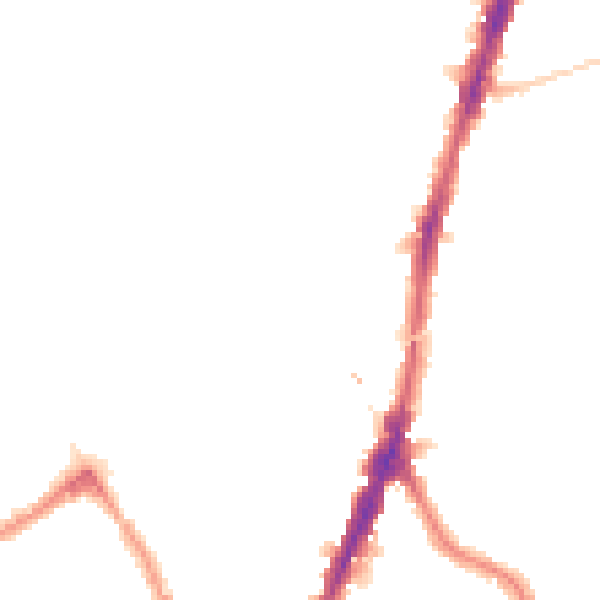 Night-time road noise heatmap for NW5 1DB