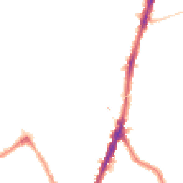 Night-time road noise heatmap for NW5 1DD
