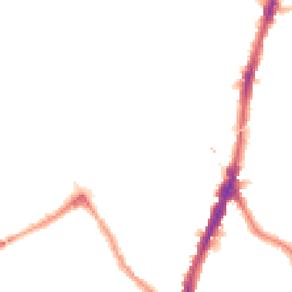 Night-time road noise heatmap for NW5 1DE