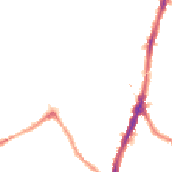 Night-time road noise heatmap for NW5 1DJ