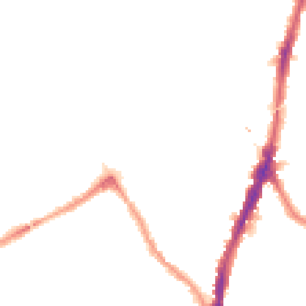 Night-time road noise heatmap for NW5 1DL