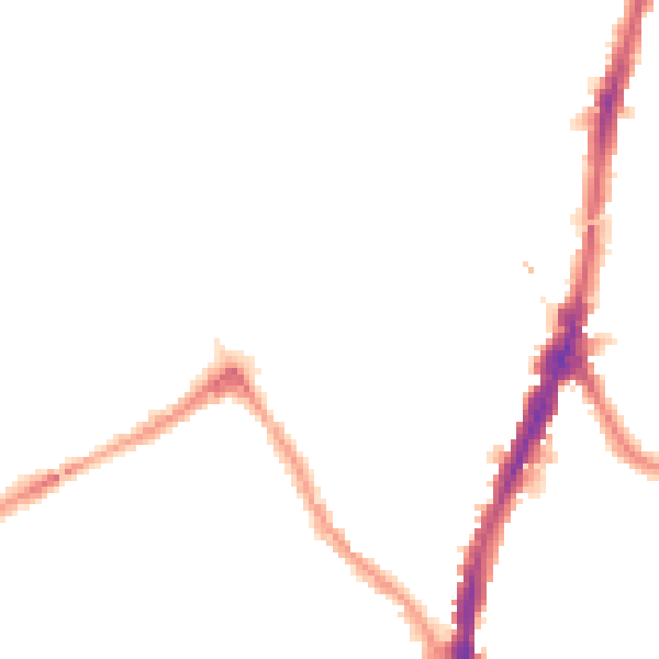 Night-time road noise heatmap for NW5 1DN