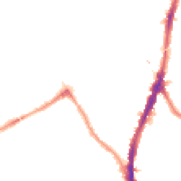 Night-time road noise heatmap for NW5 1DP