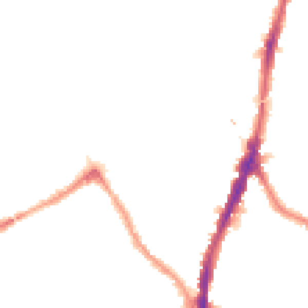 Night-time road noise heatmap for NW5 1DS