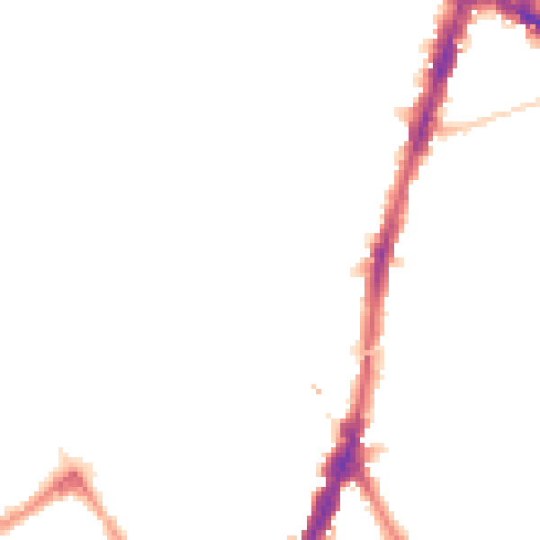 Night-time road noise heatmap for NW5 1HZ
