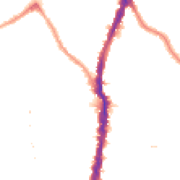 Night-time road noise heatmap for NW5 1JY
