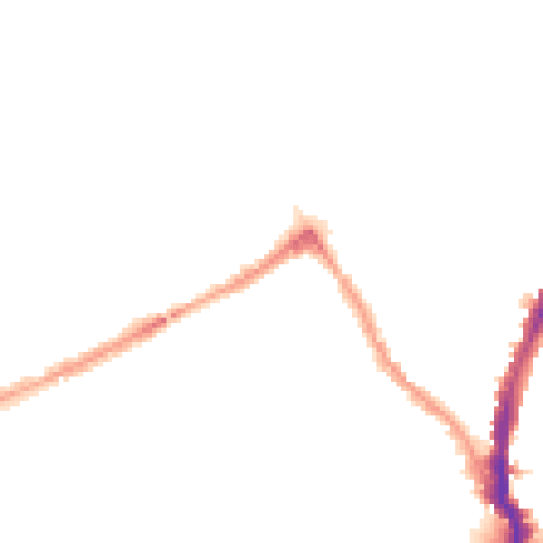 Night-time road noise heatmap for NW5 1LN