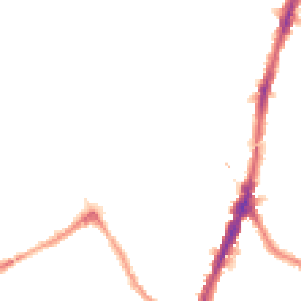 Night-time road noise heatmap for NW5 1ST