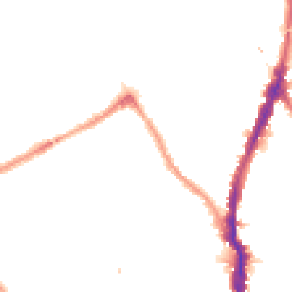 Night-time road noise heatmap for NW5 1TF