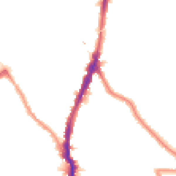 Night-time road noise heatmap for NW5 2HL