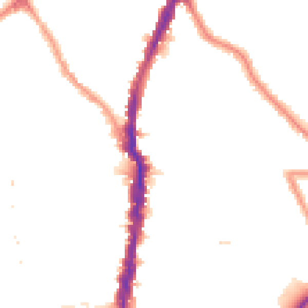 Night-time road noise heatmap for NW5 2PH
