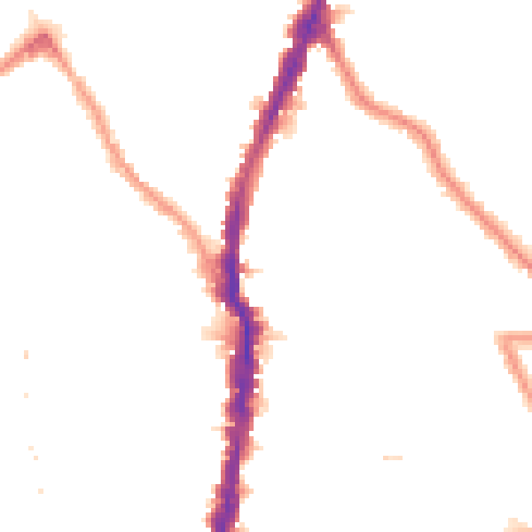 Night-time road noise heatmap for NW5 2PS