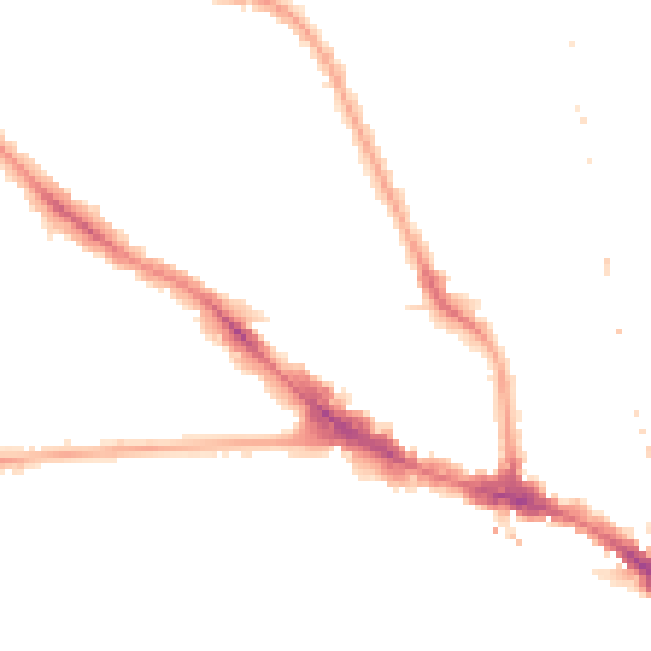 Night-time road noise heatmap for NW5 3AZ