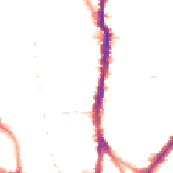 Night-time road noise heatmap for NW5 3DA