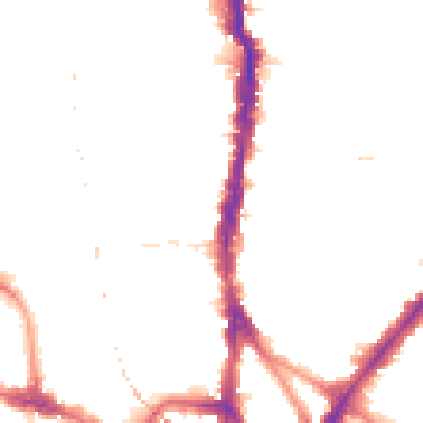 Night-time road noise heatmap for NW5 3DG