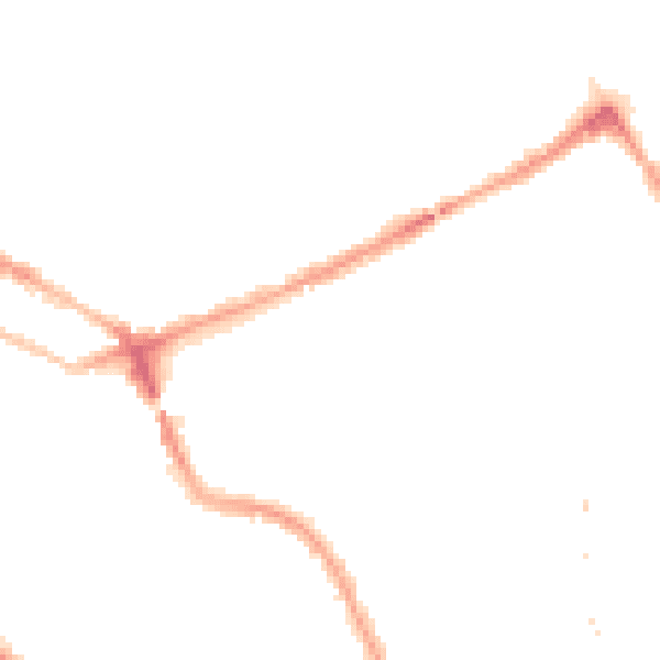 Night-time road noise heatmap for NW5 4AH