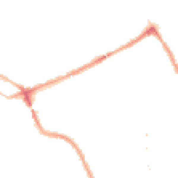 Night-time road noise heatmap for NW5 4AT