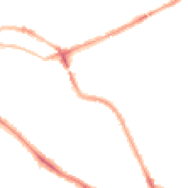 Night-time road noise heatmap for NW5 4BP
