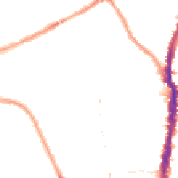 Night-time road noise heatmap for NW5 4BU