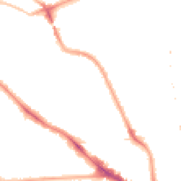 Night-time road noise heatmap for NW5 4EX