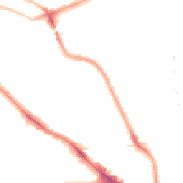 Night-time road noise heatmap for NW5 4HA