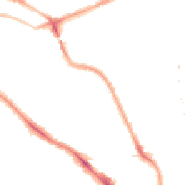 Night-time road noise heatmap for NW5 4JB