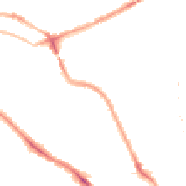 Night-time road noise heatmap for NW5 4JL
