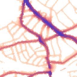 Daytime road noise heatmap for NW6 1AA