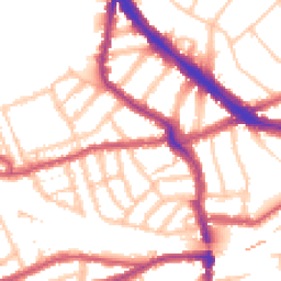 Daytime road noise heatmap for NW6 1AD