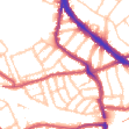 Daytime road noise heatmap for NW6 1AG
