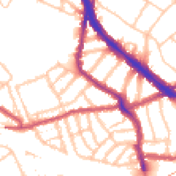 Daytime road noise heatmap for NW6 1AH