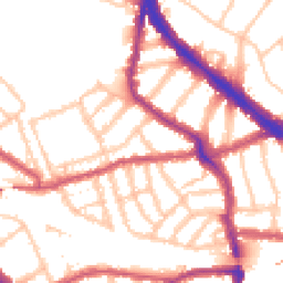 Daytime road noise heatmap for NW6 1AN