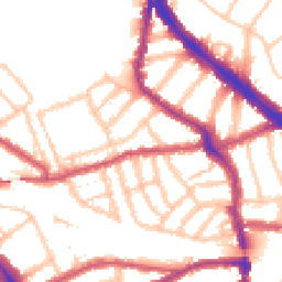 Daytime road noise heatmap for NW6 1AP