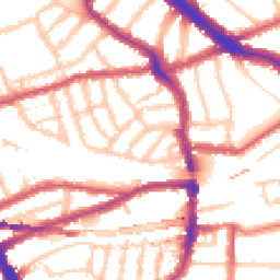 Daytime road noise heatmap for NW6 1BB