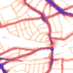 Daytime road noise heatmap for NW6 1BD