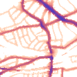Daytime road noise heatmap for NW6 1BE