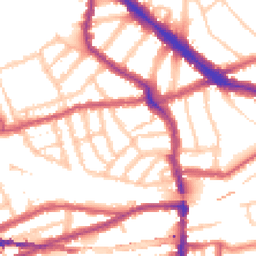 Daytime road noise heatmap for NW6 1BH